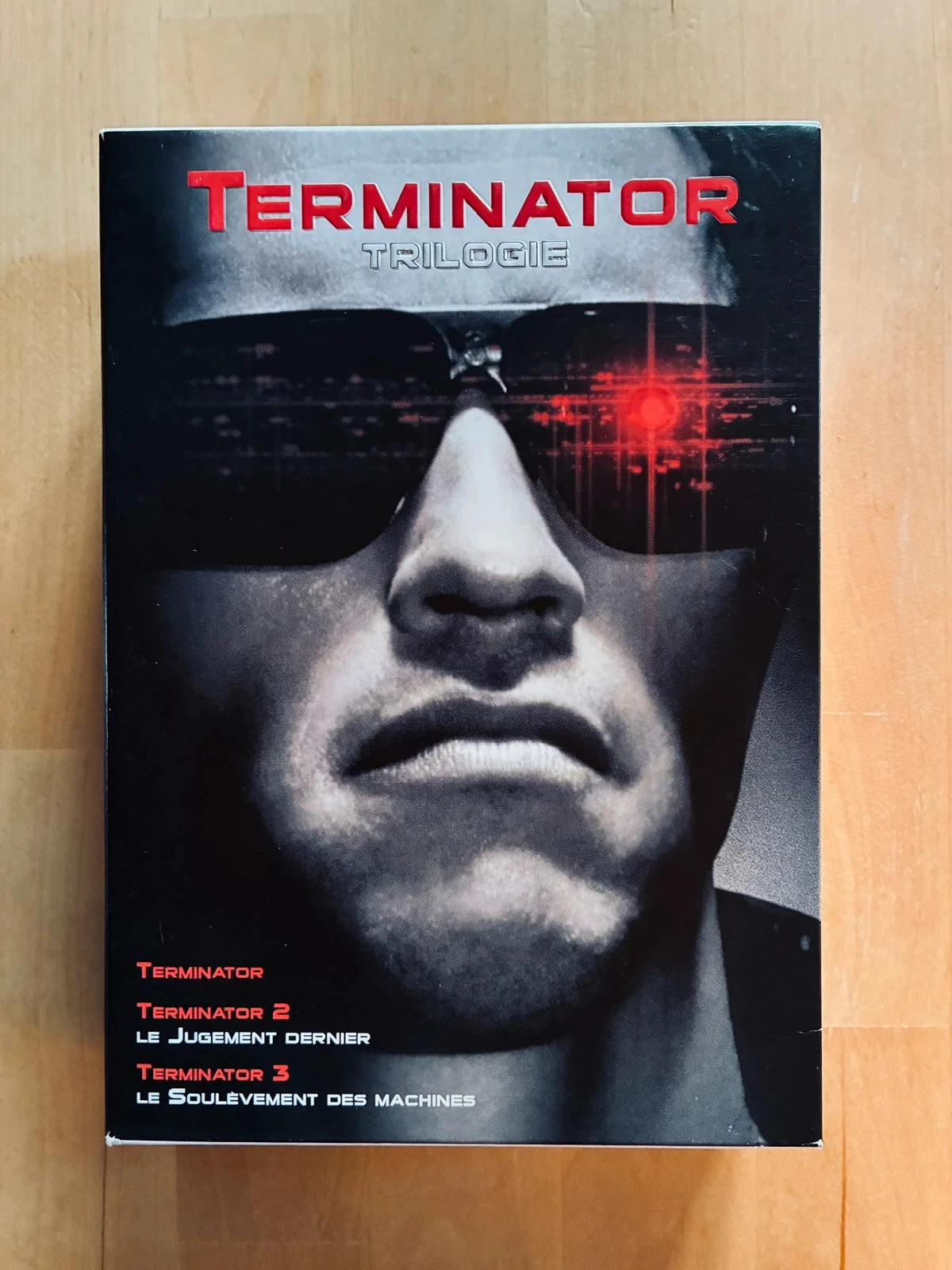 Coffret DVD trilogie Terminator Arnold Schwarzenegger.